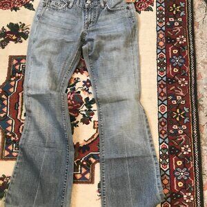 7 For All Mankind Straight Light Wash Jeans